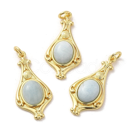 Natural Aquamarine Pendants G-C096-03G-10-1