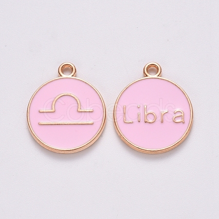Alloy Enamel Pendants ENAM-S124-01B-09K-1