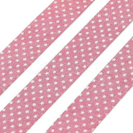 5M Cotton Linen Strar Printed Ribon LS-OCOR-K008-01B-04-1