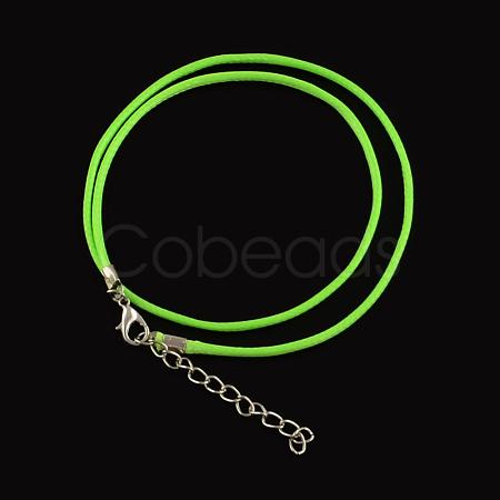 Waxed Cotton Cord Necklace Making MAK-S032-1.5mm-116-1