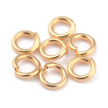 Rack PlatingBrass Open Jump Rings KK-O139-18A-G-1