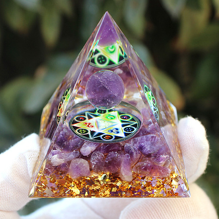 Orgonite Pyramid Resin Energy Generators PW-WG94568-04-1