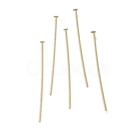 Brass Flat Head Pins KK-H502-01E-G-1