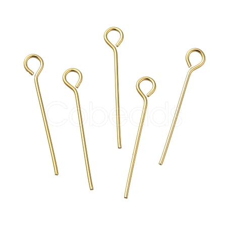 Brass Eye Pins KK-H502-02C-G-1