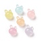 Imitation Jelly Style Acrylic Beads, Rabbit, Mixed Color, 20x15x12mm, Hole: 3mm, about 344pcs/500g