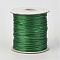 Eco-Friendly Korean Waxed Polyester Cord, Dark Green, 2mm, about 90yards/roll(80m/roll)