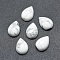 Natural Howlite Cabochons, teardrop, 10x7x3mm