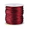 Nylon Thread, Rattail Satin Cord, Brown, 1.5mm, about 49.21 yards(45m)/roll