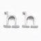 Tarnish Resistant 304 Stainless Steel Pendants, Stainless Steel Color, Letter, Letter.H, 13x13x3mm, Hole: 1.8mm