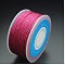 Round Nylon Cords, Milan Cords/Twisted Cords, Hot Pink, 1.5mm, about 25.15 yards(23m)/roll