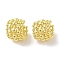 Brass Cuff Earrings for Women, Real 18K Gold Plated, 16x14.5mm