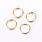 304 Stainless Steel Open Jump Rings, Golden, 20 Gauge, 5.5x0.8mm, Inner Diameter: 4mm