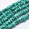 Natural Magnesite Beads Strands, Dyed & Heated, Nuggets, 9~18x8~12x2~6mm, Hole: 1mm, 15.7 inch(40cm)