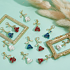 30Pcs 3 Style Alloy Pendants PALLOY-ME00030-5