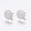 Ion Plating(IP) 304 Stainless Steel Stud Earring Findings X-STAS-P203-A06-02-1