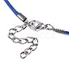 Waxed Cotton Cord Necklace Making MAK-S034-011-4