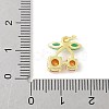 Brass Micro Pave Cubic Zirconia Pendants KK-Z101-06G-04-3