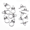 Ring Tibetan Style Alloy Toggle Clasps LS-A1011Y-1