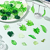 300Pcs 10 Styles Transparent Acrylic Pendants OACR-SC0002-48-5