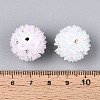 Handmade Polymer Clay Rhinestone with Resin Daisy Flower CLAY-T022-02A-4