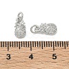 SHEGRACE Brass Micro Pave Cubic Zirconia Pendants XGRQ3D148-478P-3