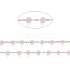 Brass Handmade Faceted Glass Beaded Chains CHC-F012-03A-2