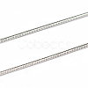 Tarnish Resistant 304 Stainless Steel Round Snake Chains CHS-L001-163-0.9mm-1