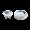 Faceted Hexagon DIY Silicone Candle Cup Molds DIY-P078-05-3