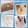 20Pcs 925 Sterling Silver Round Rings STER-BBC0009-64A-S-7