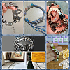 8Pcs 2 Colors Brass Beads KK-PH0014-64-5