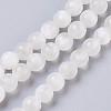Natural Selenite Beads Strands G-I203-C-6mm-1