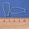 Brass Hoop Earrings Findings Kidney Ear Wires LS-EC221-S-3