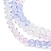 Transparent Gradient Color Glass Beads Strands GLAA-F131-01A-02-4