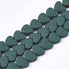 Spray Painted Non-magnetic Synthetic Hematite Beads Strands G-T116-05-14-1