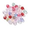 35Pcs Transparent Spray Painted Glass Beads GLAA-YW0001-72-1