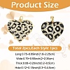2Pcs 2 Styles Rack Plating Brass Cubic Zirconia Pendants KK-YW0004-08-3