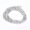 Electroplate Glass Beads Strands EGLA-D018-4x4mm-31-2
