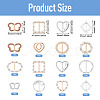 12Pcs 12 Styles Alloy Buckles AJEW-TA0003-44-4