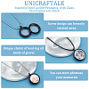 3Pcs 3 Style 304 Stainless Steel Locket Pendants FIND-UN0001-83EB-5