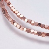 Electroplate Non-magnetic Synthetic Hematite Bead Strands X-G-K237-08O-2