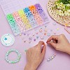 DIY Acrylic Star & Round Beads Bracelet Making Kits DIY-AR0004-20-4
