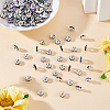 300Pcs Brass Acrylic Rhinestone Spacer Beads RB-ME0001-01-4