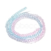 Transparent Painted Glass Beads Strands DGLA-A034-T1mm-A22-5