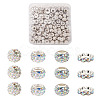 Cheriswelry 100Pcs 4 Styles Pave Disco Ball Beads RB-CW0001-01-8