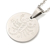Non-Tarnish Constellation Pendant Necklaces NJEW-S422-04P-08-2
