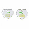 Transparent Resin Pendants RESI-N030-002B-3