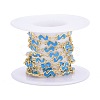 Handmade Alloy Enamel S Shape Link Chains ENAM-F138-05F-RS-3