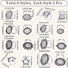 16Pcs 8 Style Adjustable Alloy Finger Rings Components FIND-SC0008-65-2