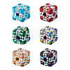 6Pcs 6 Colors Handmade Polymer Clay Rhinestone Beads RB-TA0001-31-2