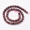 Natural Strawberry Quartz Bead Strands G-P213-09-8mm-2